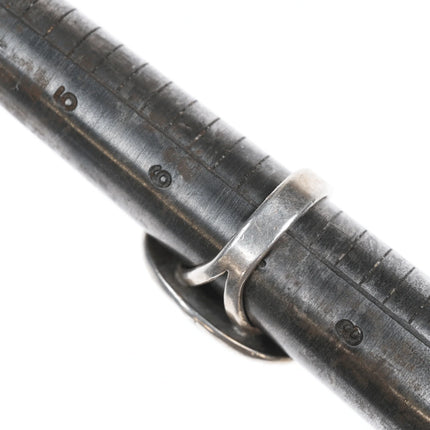 sz7 Native American silver and turquoise vintage ring 1 - Estate Fresh Austin