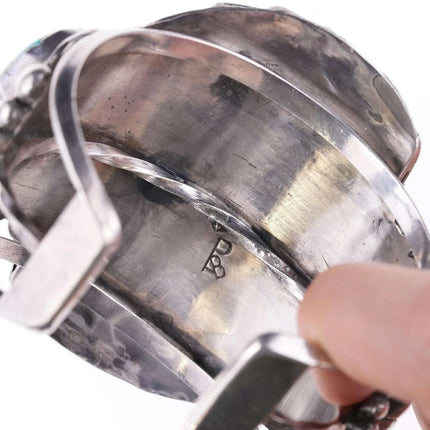 sz7 ring & 6.5" Vintage Navajo Turquoise and sterling Cuff bracelet - Estate Fresh Austin