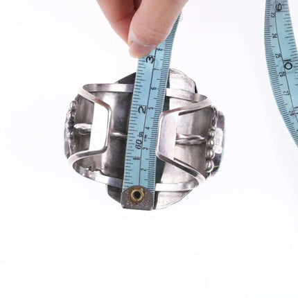 sz7 ring & 6.5" Vintage Navajo Turquoise and sterling Cuff bracelet - Estate Fresh Austin