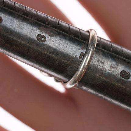 sz7 Vintage Native American silver, turquoise, and coral ring - Estate Fresh Austin