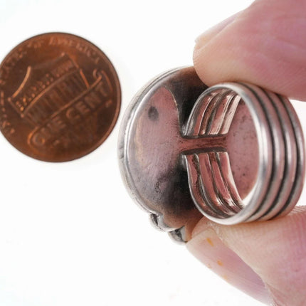 sz7 Vintage Native American Sterling Fire Agate ring - Estate Fresh Austin