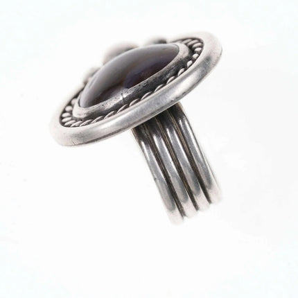 sz7 Vintage Native American Sterling Fire Agate ring - Estate Fresh Austin