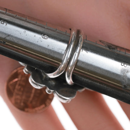 Sz7 Vintage Navajo high grade turquoise cluster ring - Estate Fresh Austin