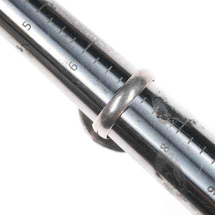 sz7 Vintage Navajo silver and light blue turquoise ring - Estate Fresh Austin