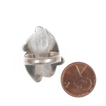 sz7 Vintage Zuni Cerrillios Turquoise silver ring - Estate Fresh Austin