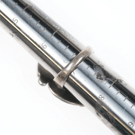 sz7 Vintage Zuni Cerrillios Turquoise silver ring - Estate Fresh Austin