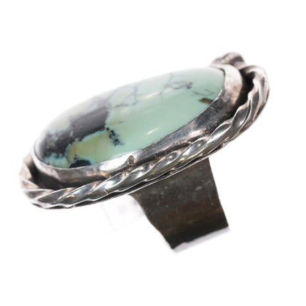 sz7.25 Large vintage Native American sterling variscite ring - Estate Fresh Austin