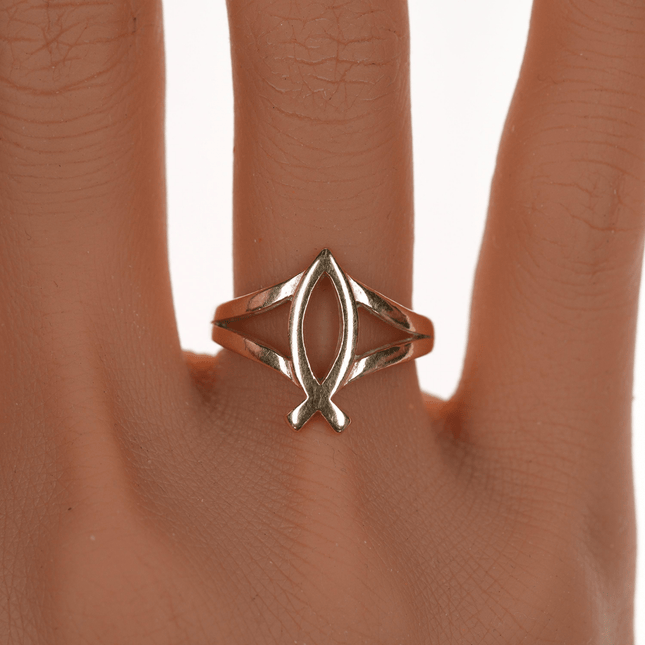 sz7.25 Retired James Avery 14k Ichthus fish ring - Estate Fresh Austin