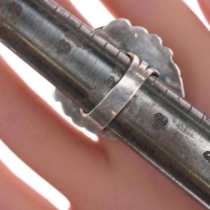 sz7.25 Vintage Native American silver and turquoise ring - Estate Fresh Austin