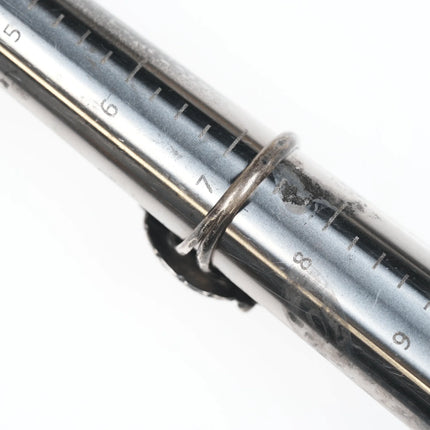 sz7.25 Vintage Native American silver cat's eye ring - Estate Fresh Austin