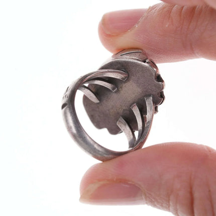 sz7.25 Vintage Native American Sterling/turquoise ring - Estate Fresh Austin