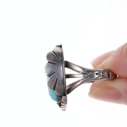 sz7.25 Vintage Native American Sterling/turquoise ring - Estate Fresh Austin