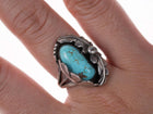 sz7.25 Vintage Native American Sterling/turquoise ring - Estate Fresh Austin