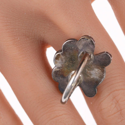 sz7.25 Vintage Zuni sunface channel inlay ring - Estate Fresh Austin