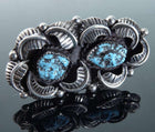Sz7.5 22.8 Gram Large Navajo Sterling/Turquoise Ladies ring - Estate Fresh Austin