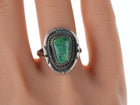 sz7.5 50's-60's Navajo Sterling and turquoise ring - Estate Fresh Austin