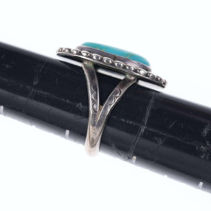 sz7.5 c1940's - 50's Native American sterling/turquoise ring - Estate Fresh Austin