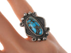 sz7.5 Vintage Native American Sterling turquoise ring - Estate Fresh Austin