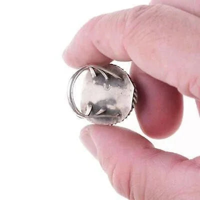 sz7.5 Vintage Navajo silver and turquoise ring x - Estate Fresh Austin