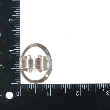 sz7.75 Toledo Navajo sterling white buffalo ring - Estate Fresh Austin