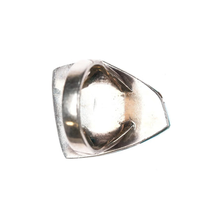 sz8 Benny Armijo Navajo Modernist silver Sugilite, Coral, turquoise ring - Estate Fresh Austin