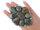 sz8 Ernest Begay Navajo Oversized turquoise cluster ring - Estate Fresh Austin