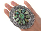 sz8 Navajo Sterling Carrico Lake Turquoise ring by Charles Johnson - Estate Fresh Austin