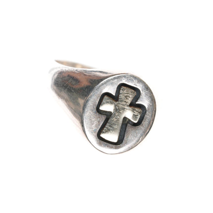 sz8 Retired James Avery 14k/Sterling cross ring - Estate Fresh Austin