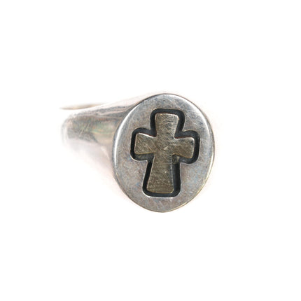 sz8 Retired James Avery 14k/Sterling cross ring - Estate Fresh Austin