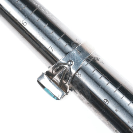 sz8 Vintage MH Native American silver and turquoise ring - Estate Fresh Austin