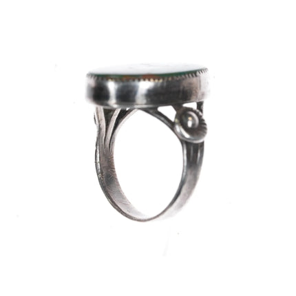 sz8 Vintage Native American silver Kings Manassa turquoise ring - Estate Fresh Austin