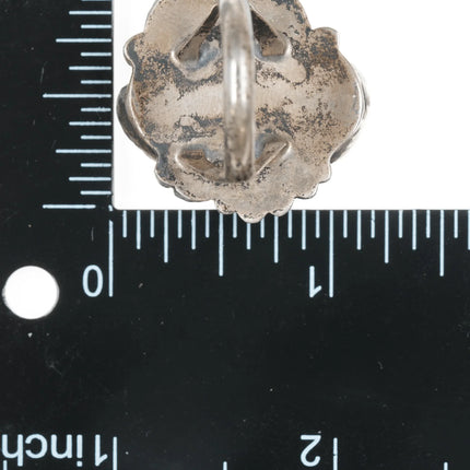 sz8 Vintage Native American silver pink mother of pearl ring - Estate Fresh Austin