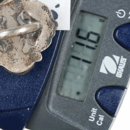 sz8 Vintage Native American silver pink mother of pearl ring - Estate Fresh Austin