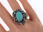 sz8 Vintage Native American Sterling and turquoise ring - Estate Fresh Austin