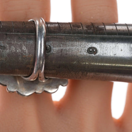 sz8 Vintage Navajo silver and turquoise ring - Estate Fresh Austin