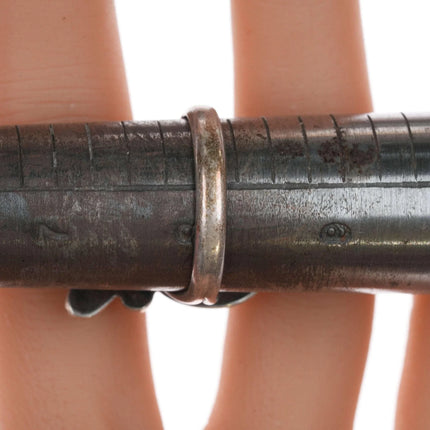 sz8 Vintage Southwestern sterling cat's eye ring - Estate Fresh Austin