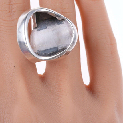 sz8.25 Vintage Southwestern sterling and jasper ring - Estate Fresh Austin