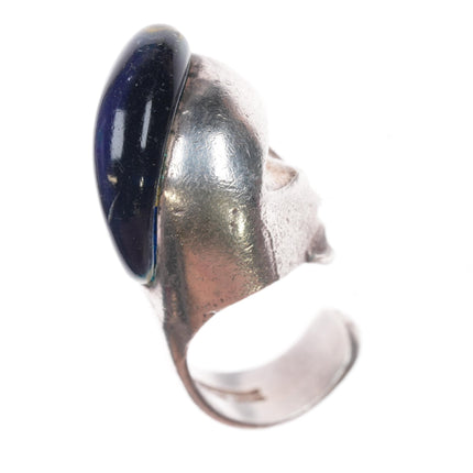 sz8.5 c1973 Bjorn Weckstrom for Lapponia Sterling and lucite ring - Estate Fresh Austin