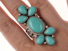 sz8.5 Donovan Cadman Navajo Sterling Campitos Turquoise Ring - Estate Fresh Austin