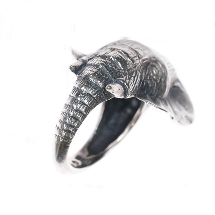 sz8.5 Retired James Avery Elephant ring in sterling - Estate Fresh Austin