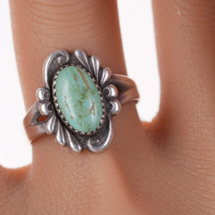 sz8.5 Vintage Bell Trading Post Native American sterling and turquoise ring - Estate Fresh Austin