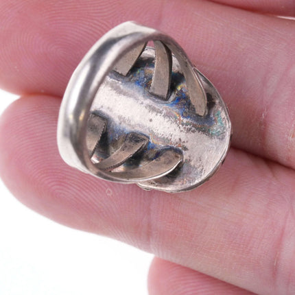 sz8.5 Vintage Native American sterling and turquoise ring - Estate Fresh Austin