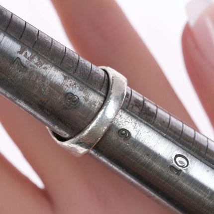 sz8.5 Vintage Silver and turquoise ring - Estate Fresh Austin