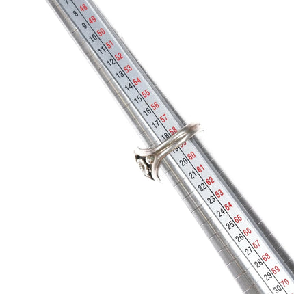 sz8.75 Running Bear Shop sterling ring with sleeping beauty turquoise - Estate Fresh Austin