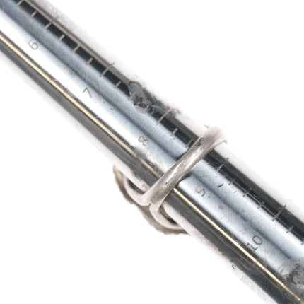 sz8.75 Vintage Native American silver and turquoise nugget ring - Estate Fresh Austin