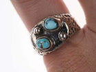 sz8.75 vintage Native American sterling/turquoise ring - Estate Fresh Austin