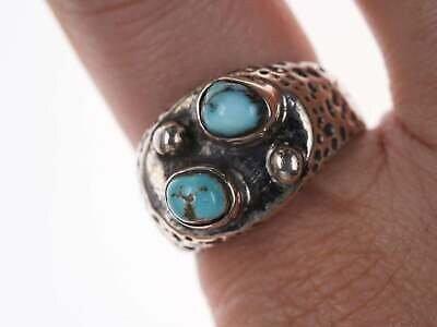 sz8.75 vintage Native American sterling/turquoise ring - Estate Fresh Austin