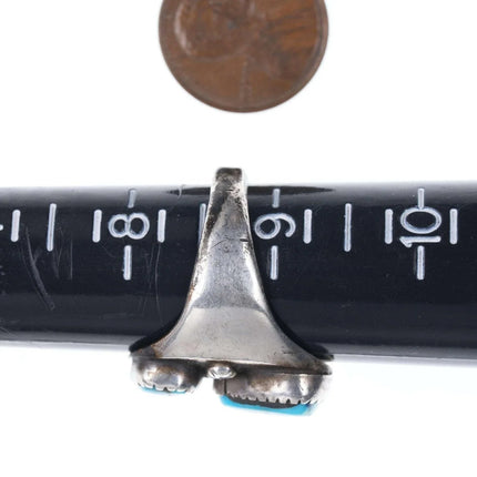 sz8.75 Vintage Navajo Silver and turquoise ring - Estate Fresh Austin