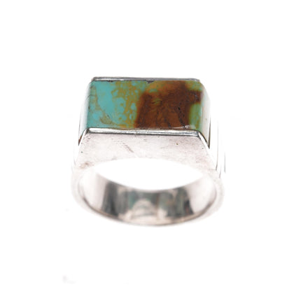 sz9 BP Native American sterling multi - stone inlay ring - Estate Fresh Austin