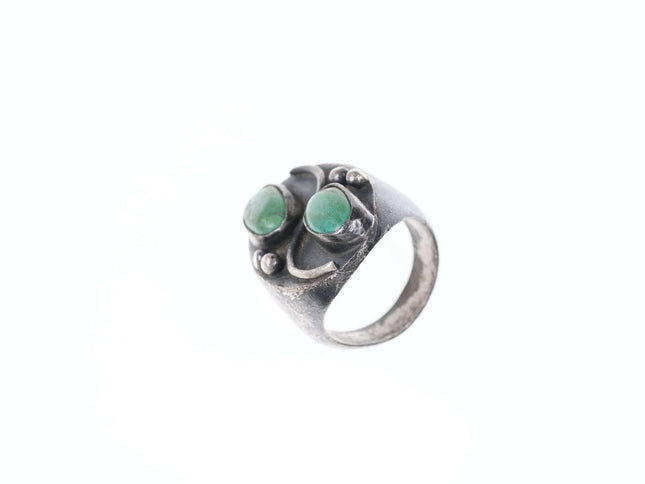 sz9 c1950's Navajo Sterling and turquoise ring - Estate Fresh Austin